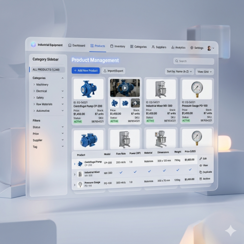 Comprehensive Product Catalogue